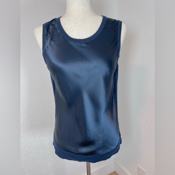 Pure Collection, Silk, Wool, and Cotton Tank and Open Cardigan 2 piece Set - Picture 4 of 8